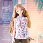 ジェニーちゃん服＊ホルターネックブラウス(ボタニカル)＊momoko