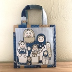 マトリョーシカの手提げバッグ(大)