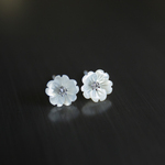  2way 桜　白蝶貝ピアス　