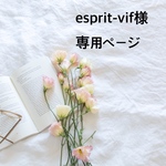 esprit-vif様専用ページ
