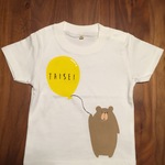 再販 名前入り 風船くまさんＴシャツ