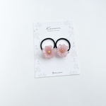 clear marble flower gom マーブル　フラワー　キッズ　ベビー　ヘアゴム　おそろい