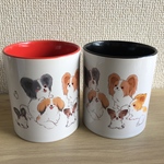 再再販＊パピヨンマグカップ