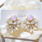 crystal flower neckless*bridal/wedding/結婚式/ｳｪﾃﾞｨﾝｸﾞ/ﾌﾞﾗｲﾀﾞﾙ/ｽﾜﾛﾌｽｷｰﾋﾞｼﾞｭｰ