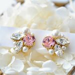 ▼着用画像あり：▼Crystal bijou head dress*bridal/wedding/結婚式/ｳｪﾃﾞｨﾝｸﾞ/ﾌﾞﾗｲﾀﾞﾙ/ｽﾜﾛﾌｽｷｰﾋﾞｼﾞｭｰ