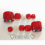 フットネイル♡ワンカラーストーン