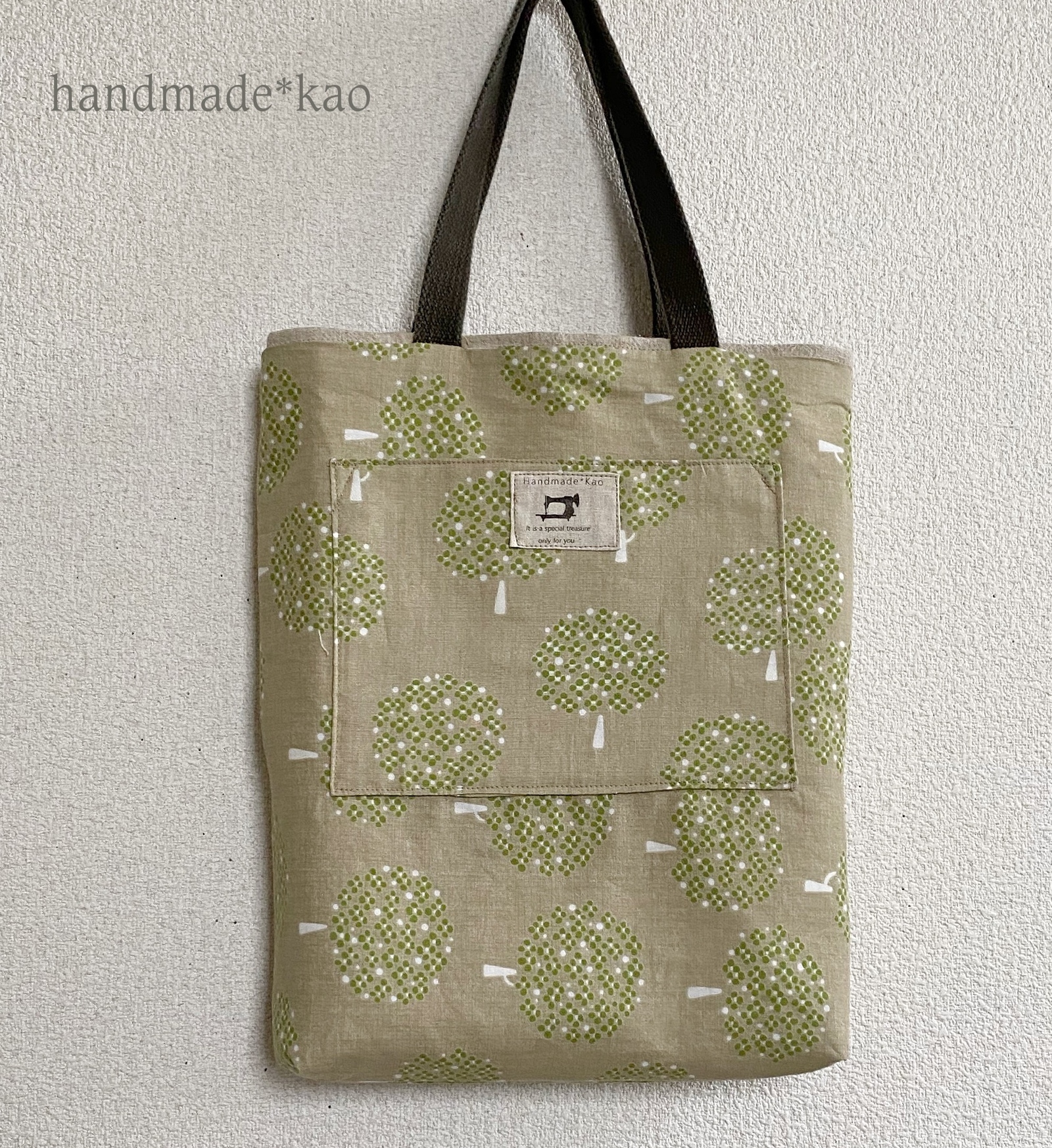 花の手刺繍＊トートバッグ - kao-fura-8'S GALLERY | minne