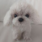 ふわふわ編みぐるみ☆プードル☆クリーム☆