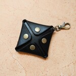 本革　四角　コインケース　レザークラフト