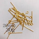 【送料無料】ゴールド　9ピン　20ｍｍ　30ｇ【A022】