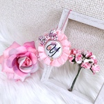 お名前ロゼット♡チュール付き　🌸オーダー品🌸