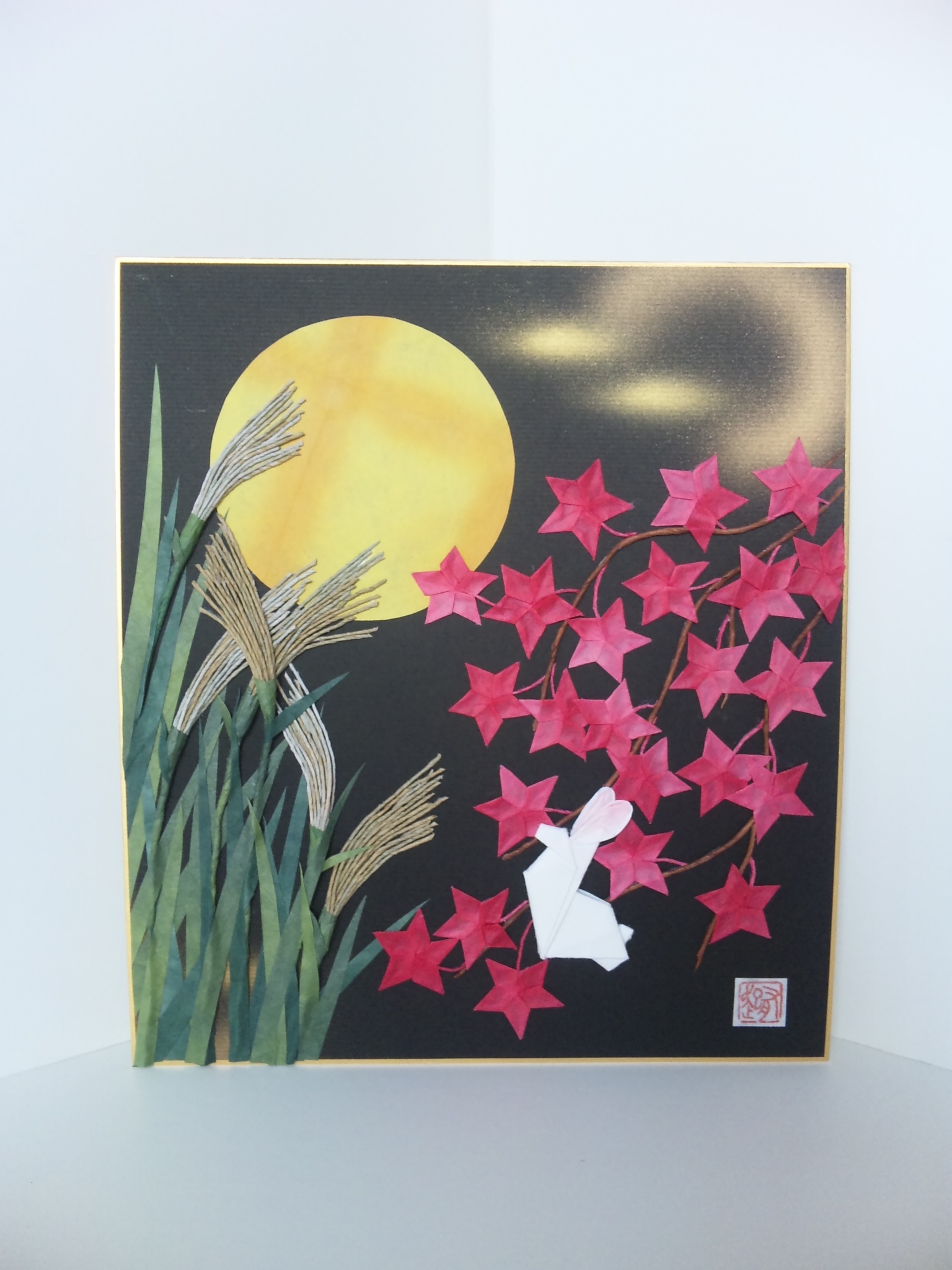 秋月夜 - 和紙 折り絵工房 | minne byGMOペパボ 国内最大級の
