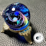 大玉　宇宙玉レジン惑星　レジンネックレス