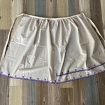 サロンエプロン 　コットン　レース刺繡　前掛け