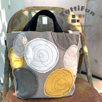 【リンネル掲載商品】tuttifun＊グレーとマスタードのmaru bag