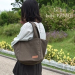 倉敷帆布✳︎お出かけトートバッグ　おりーぶぶらうん
