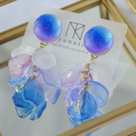 夜空 ×花びら ピアス／イヤリング