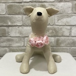 ワンちゃんネコちゃん用ラナンキュラスのチョーカー(ピンクA) フラワーチョーカー 記念撮影 お誕生日プレゼント オシャレグッズ ピンク 犬用アクセサリー 猫用アクセサリー