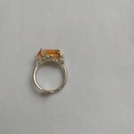 銀のトパーズリング