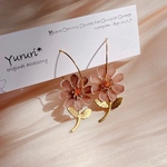 チョコレートコスモス🌸フープピアス