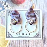 《秋》ピアス　サージカルステンレス