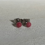 チューライト 4mm カボション サージカルステンレス製 ピアス