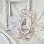 beige ART1 iPhoneケース スマホケース ピンクベージュ