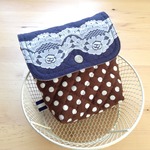 ♪送料無料‼︎  キルティング de きまぐれポーチ-s ＃002