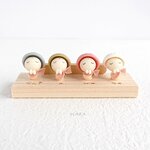 し・あ・わ・せ・こじぞう　＊　フォトスタンド　✿スモーキーカラー＋ホワイト　国産ひのき