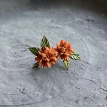 特集掲載*桂花の耳飾り -金木犀-(受注制作)