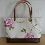 クラーク＆クラーク　ALDERLEY ROSE＆本革のマチ広大きめトート　