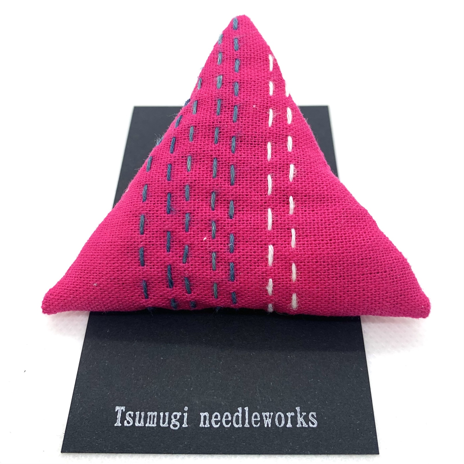 mari刺し子ふきん(ミニミニ) 刺し子ふきん*小花刺し - Tsumugi needleworks | minne byGMO