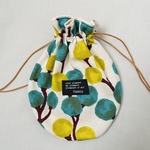 まんまる巾着★木の実のポルカドット