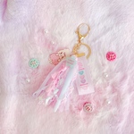 ゆめかわ🎀タッセルキーホルダー💖にゃん