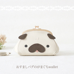 ［受注制作］　おすましパグのがまぐちwallet