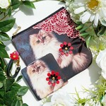 ハンドメイド【コンパクト♡ポーチ＆コンパクト♡ミラー】アッシュデザイン❋リバティ