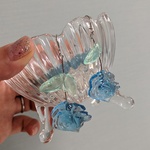 数量限定💙21時〜薔薇のレジンピアス/イヤリング