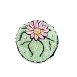 ロフォフォラの刺繍ブローチ（チャーム変更可）