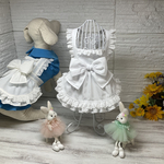 犬服白いエプロン