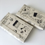 薄型小物ケース2点セット＜カルトナージュ＞BK