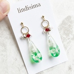 選べるお味🍒レトロかわいい青空クリームソーダのドロップピアス・イヤリング　雲レジン　ブルーソーダ　ピンクソーダ