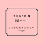 [ 工房みやび 様　オーダー品：ピンクサファイアのミニマルピアス ] 