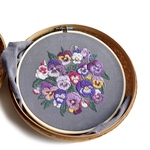 86お花柄　飾り　刺繍作成キット　お花シリーズ