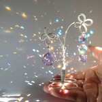 置き型サンキャッチャー・【藤】手のひらサイズのスタンド付きサンキャッチャー