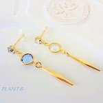 simpleshapeシャネルストーンピアス(5colors)