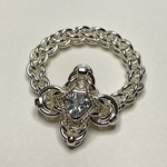 P様♪御予約作品『 Seasonal flower ( high heart-aqht ) 』Ring by SV925