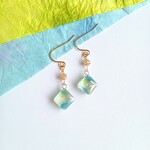 和紙の彩りスクエアピアス/イヤリング
