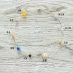 太陽系 。*:゜☆ 惑星 ネックレス 神秘 チョーカー  天然石 鉱物 。*:゜☆ universe milky way stars planets  宇宙  ミニチュア  七夕