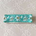 インド刺繍リボンのポニーフック(ヘアフック)