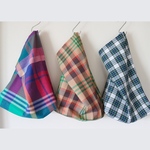 【送料無料】ハンカチエコバッグ チェック柄